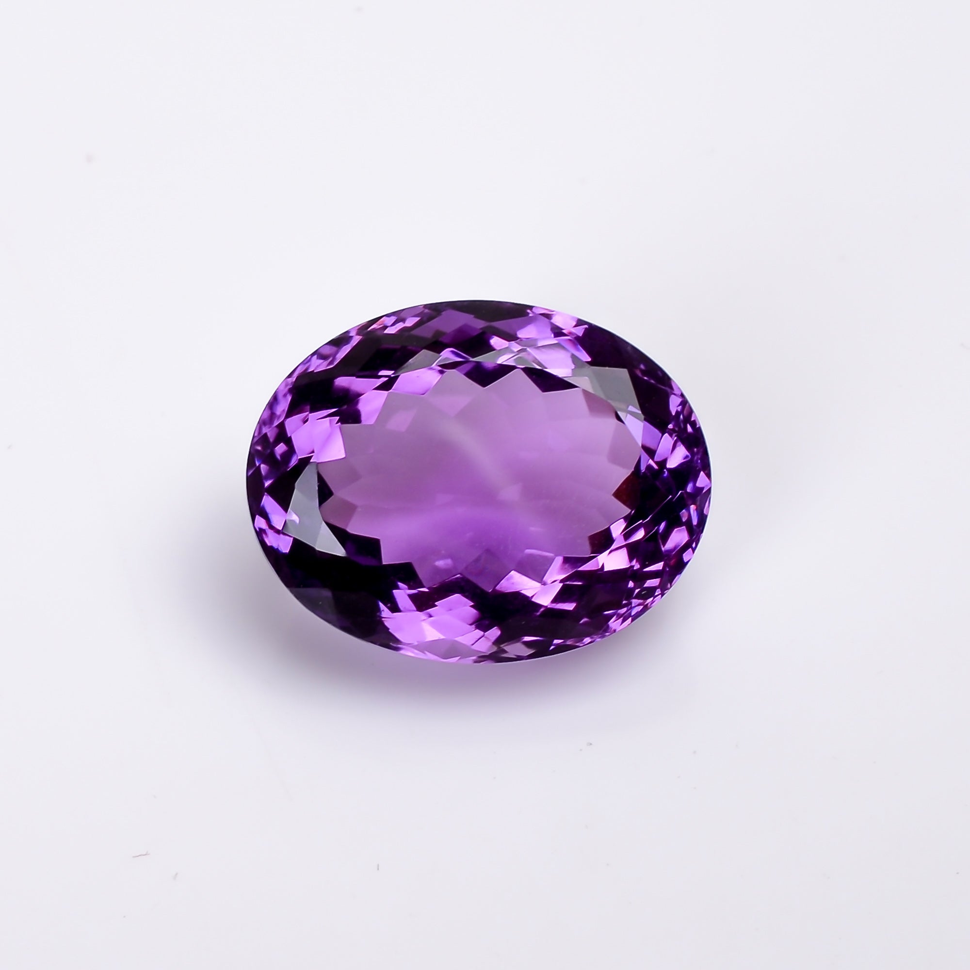 natural amethyst oval shape cut stone loose gemstone
